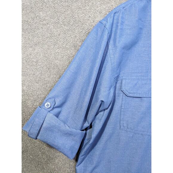 Columbia Westerly Winds Shirt Mens Large Omni-Wick Omni-Shade Convertible Sleeve - Picture 3 of 13